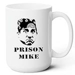 Funny The Office Prison Mike Mug - Hilarious 15 oz Ceramic Coffee Mug for Fans, Coworkers, and Friends