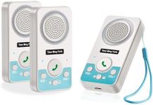 Intercoms Wireless for Home, 2 Way Audio Hands-Free Long Range Wireless Intercom System, 4 Ringtones 8 Volume Levels, Up to 10 Days Standby Intercom Syetem for House, Office, Classroom, White