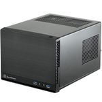 SilverStone Technology Ultra Compact Mini-ITX Computer Case with Solid Front Panel Black (SST-SG13B-Q-USA)