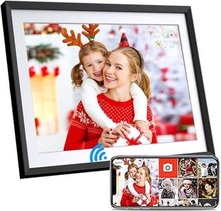 HaiZR Digital Photo Frame - 10.1-inch Smart WiFi Cloud Digital Photo Frame, HD 1280x800 IPS Touchscreen [32GB Memory/Narrow Bezel Decoration] Auto-Rotate, Remote Sending of Photos or Video via Apps