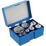 MANCHAP 8 PCS 1000g Calibration Weights, Steel Small Weight, Gram Scale Weight Set 10g, 20g, 50g, 100g, 200g, 500g, Scale Calibration Weights with Tweezer for Digital/Gram/Jewelry Scale, Silver