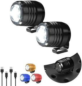 AUKSKY 2 Rechargeable Headlights Compatible with Clog, Adjustable Light for Shoes, Flashlights Accesories for Kids Adults Sandals, Clip on Clog, Headlamps Shoes Decorations