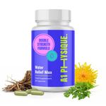 A1 Physique Water Retention Tablets for Fluid Retention - Double Strength Natural Water Balance Tablets with Dandelion Leaf Extract & Parsley Leaf for Fast Bloating Relief and Water Retention Remedy
