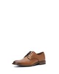 Vince Camuto Men's Lyre Dress Shoe Oxford, Cognac/Brown, 8.5