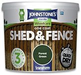 Johnstone's Woodcare One Coat Shed and Fence Treatment - Forest Green 5L