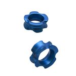 Southland Archery Supply SAS Aluminum Peep Sight for Archery Compound Bow - 2/Pack (Blue, 1/8 in)