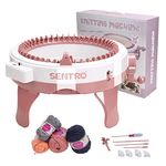 Knitting Machine, 48 Needle Knitting Machine,Crochet Hooks Smart Loom Circular Knitting Machine with Row Counter, Suitable for Adults and Children (48N)