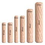 Bloomax Dowel Pins. Furniture Connector Fastener Accessories. Grooved Fluted Dowel. Made of Hardwood. (6 mm X 40 mm, Pack of 500 pcs)