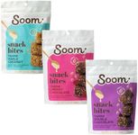 Soom Foods Mixed Flavor Energy Chewy Snack Bites 3-Pack (100% Natural | Whole Food Healthy Date Snack or Dessert | No Added Sugar | Vegan | Dairy-Free | Plant Based | Kosher | 5.29oz (3)