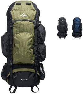 TETON 75L Explorer Internal Frame Backpack for Hiking, Camping, Backpacking, Rain Cover Included