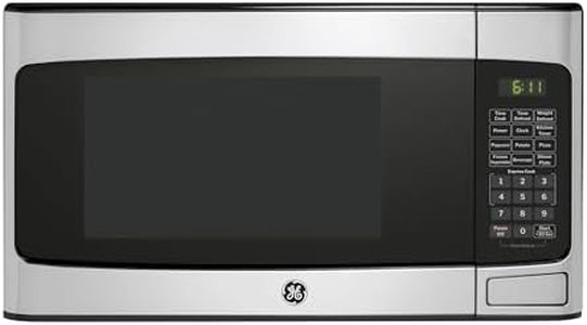 GE GCST11X1WSS Microwave Oven, 950-watt 6 Auto Cooking Settings, Child-Lock Technology, Kitchen Essentials for The Countertop, Dorm Room or Apartment, New 1.1 Cu. Ft, Stainless Steel