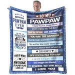 EliteOne Pawpaw Blanket, Pawpaw Gifts from Grandkids,Gift for Pawpaw,Paw Paw Gifts from Grandchildren - Paw Paw Blanket for Bed Sofa - Unique Paw Paw Gift for Birthday Fathers Day Christmas 50''x60''