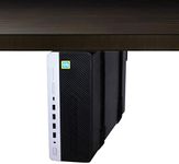 HumanCentric SFF Under Desk PC Mount and PC Wall Mount Bracket for Small Form Factor Desktop Tower, UPS Wall Mount Bracket, CPU Holder Under Desk Mount, Adjustable Computer Mount with Straps