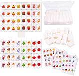 Pipihome 65 Blocks Mahjong Tile Game, Mahjong Game Seaside Escape Game,Reusable Funny Mahjong Sets, Board Game for Adults Kids, Suitable for Family Celebrations Party Gift