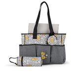 Disney Baby Multi-Functional Travel Tote Diaper Bag with Changing Pad, Winnie the Pooh Hunny, L, Disney Baby Multi-functional Travel Tote Diaper Bag With Changing Pad