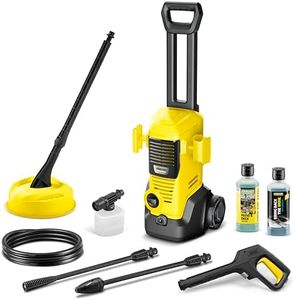 Kärcher Hochdruckreiniger K 2 Premium FJ Home, Druck: max. 110 bar, Fördermenge: 360 l/h, Flächenleistung: 20 m²/h, Gewicht: 4,2 kg, HD-Pistole, Strahlrohre, Dreckfräser, Schaumdüse, Home Kit