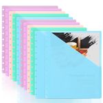 10 Pack Discbound Dividers Letter Size Disc Planner Pocket 9.3 * 11inch Discbound Notebook Dividers with Pockets 11 Disc Planner Pocket Folder Disc Binder Pocket Dividers for Office (10)