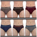 VIP Men Cotton Blend Frenchie Pro Briefs (Pack Of 6_90) Assorted