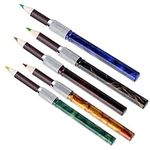 Art-n-Fly Pencil Extenders Set of 5 Colour Pencil Lengthener for Coloured Pencil Crayons