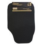 JVL 01-934 Universal Rubber Car Mat Carbon Luxury Set, Black, 4 Pieces