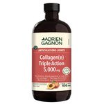 Adrien Gagnon - Collagen Triple Action, prevent the deterioration of cartilage or the onset of joint pain, Peach Flavor - 450 ml