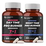 Carbamide Forte Day & Night Fat Burner for Weight Loss for Women and Men | With Garcinia Cambogia, great for Fat Weight Loss for Women and Men | 60 Supplement Capsules (120 Tablets)