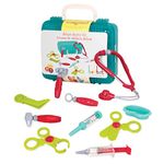 Battat – Pretend Play Doctor Set – Kids Nurse Toys – 10-Pieces & Carry Case – Toddler House Call Playset – 3 Years + – Deluxe Doctor Kit