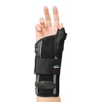 TYNOR Wrist Splint with Thumb, Black, Large, 1 Unit