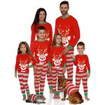 RXLLDOLY Christmas Pajamas for Family, Matching Family Christmas Pyjamas Set, Fun Couple Matching PJs Set, Xmas Sleepwear Nightwear for Women Men Kids Baby(07,Mom)