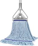 String Mop Heavy Duty for Floor Cleaning- Industrial Commercial Mop with 59inch Mop Handle, Wet Mop for Home,Garage,Office, Workshop, Warehouse Floor Cleaning