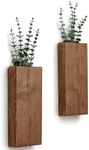 GRID FORTE Wood Wall Planter Set of