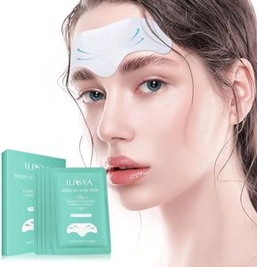 10 PCS Forehead Anti-Wrinkle Patches with Aloe Lavender Smooth Forehead Mask Hydrogel Forehead Sticker Forehead Frown Wrinkles Treatment Pads Wrinkle Remover Strips Facial Wrinkle Patch T-Zone Patch
