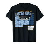 Star Trek Original Series Periodic Table Map Graphic T-Shirt T-Shirt