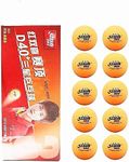 DHS 3-Star Table Tennis Ball ABS D40+,Table Tennis Ball of World Championship Official,ITTF Approved,10 Balls/Box, (Orange)