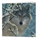 3D LiveLife Greeting Card - Broken Silence from Deluxebase. Lenticular 3D Blank Greeting Cards with Envelopes. Wolf All Occasion Greeting Cards featuring Original Artwork by Collin Bogle.