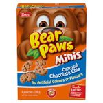 Bear Paws Minis Oatmeal Chocolate Chip Cookies - Bite-sized Soft Cookie Snack Packs, School Snacks, Peanut Free, 210g, 6 pouches