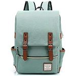 HASAGEI Vintage Unisex Casual School Bag Travel Laptop Backpack Rucksack Daypack Tablet Bags (Green)