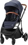 Britax Römer Strider M Pushchair, with Foam Filled Wheels and Large Storage Basket, Baby from Birth to 22kg (4 Years of Age), Navy Ink