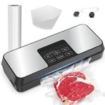 ENEM Vacuum Sealer Machine, Automatic Dry & Wet Air Sealing Machine, with 1 Year Warranty & Full Customer Support from Enem, Compact Design Vacuum Packing Machine, With 10 Vacuum Bags & 1 Vacuum Roll