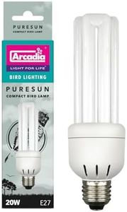 Arcadia Puresun Compact Bird Lamp 20 Watts 2.4% UVB – Full Spectrum UV Light Bulbs for Bird Light Lamp Use in Indoor Habitats and Aviaries, Long Lasting High CRI Easy to Use Avian Illumination