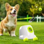 ALL FOR PAWS Automatic Dog Ball Launcher, Interactive Tennis Ball Thrower for Small and Medium Size Dogs, Interactive Dog Toy Mental Stimulation Toys with 3 Balls, Mini Version