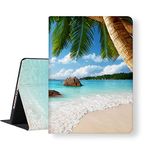 LI-LOVE Case for iPad 9th 8th 7th Generation 2021 2020 2019 Case 10.2 inch Slim Lightweight Beach Island Seycheeles Soft TPU Folio Stand Cover Auto Wake/Sleep Smart Adjustable Angles Protective Case