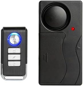 Meichoon Bike Alarm Wireless Vibration Motion Sensor with Remote Control Anti-Theft Burglar for Bicycle E-Bike Motorcycle Scooter Cart Trailer Equipment Fence 110db Super Loud