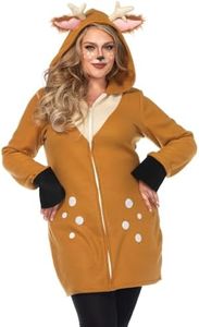 Leg Avenue Women's dress, Brown/Khaki, 3X / 4X