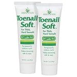 Toenail Soft Temporary Nail Softening Cream for Thick, Hard Toenails with Aloe 1 Oz (2-Pack)