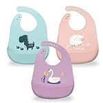 Silicone Baby Bibs with Food Catche