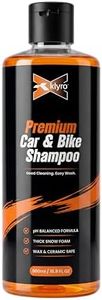 KLYRO Premium Car & Bike Shampoo Thick Snow Foam Car Wash pH Balanced Formula Wax & Ceramic Safe High Foam Cleaner for Cars Bikes SUV Pressure Washer Foam Cannon Use 500ML (Pack of 1)