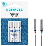 Sewing Machine Needles Schmetz - Overlock/Serger ELx705 Coverstitch, Size: Assorted Mixed Sizes, 80/12 & 90/14, 3 Packets for The Price of 2! Includes Large Schmetz Needle Threader