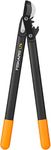 Fiskars PowerGear Loppers Bypass, Hook Head (M) L74, Hook Head, Non-stick coating, Cutting diameter: 3.8 cm, Hardened steel, Length: 55 cm, Black/Orange, 1000582