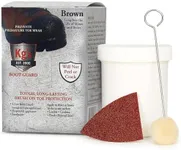 Kg's Boot Guard Brush On Toe Protection – Brush On Liquid for Tough, Long-Lasting Safety Protection on Boots, Made with Kevlar for Strong, Durable Protection (Brown, 4.5 Oz)